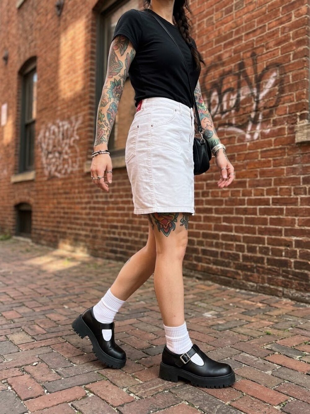 UnionBay White Y2K Cargo Pencil Skirt Utility Juniors 9